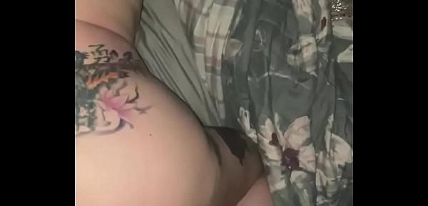  Tatted Redhead BBW Cumslut Wants to Feel Creampie in her Pussy and Mouth